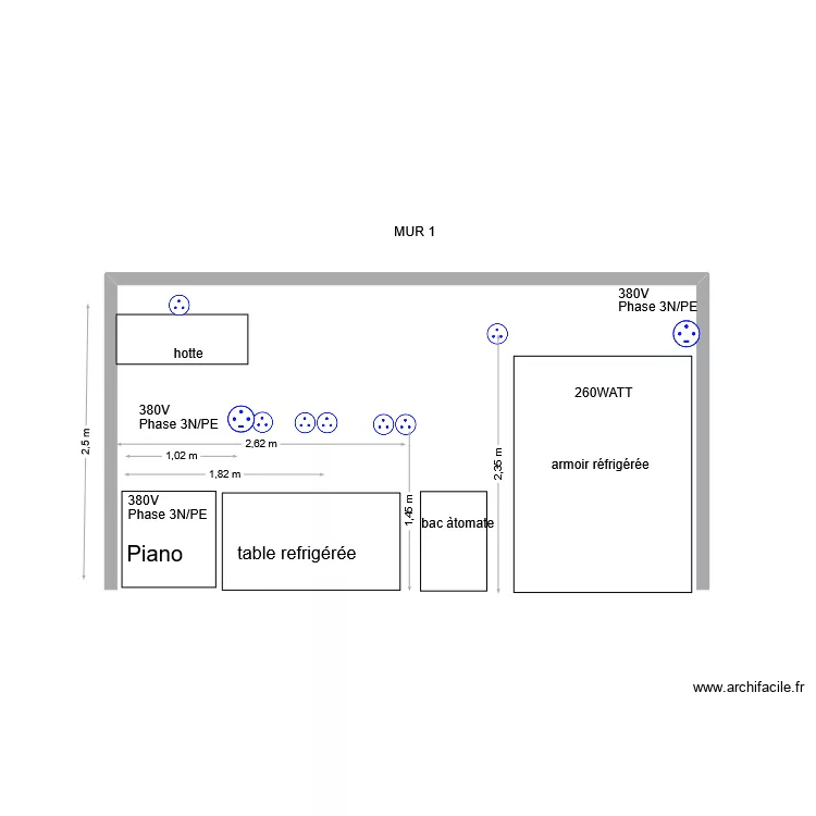 ELECTRICITE. Plan de 