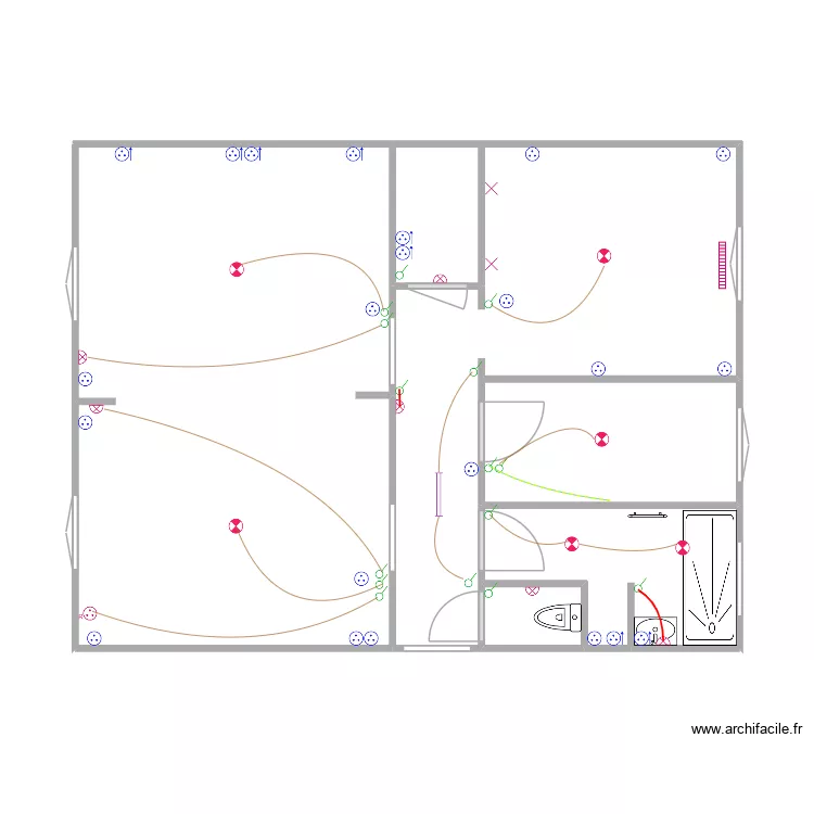 farid. Plan de 6  et 57 m²