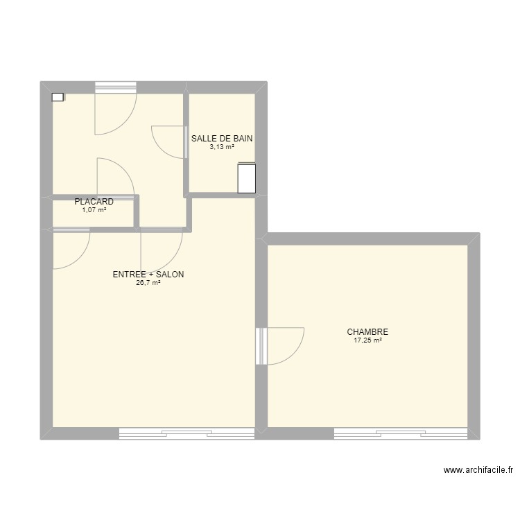 LA MONGIE. Plan de 0 pièce et 0 m2