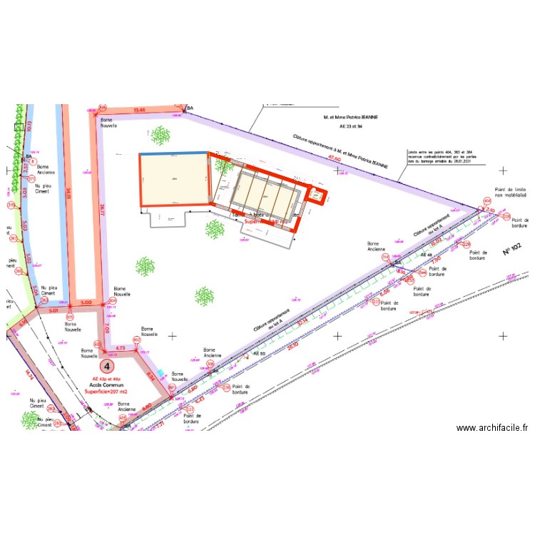 Annexe piscine béton quickup v1. Plan de 4 pièces et 225 m2