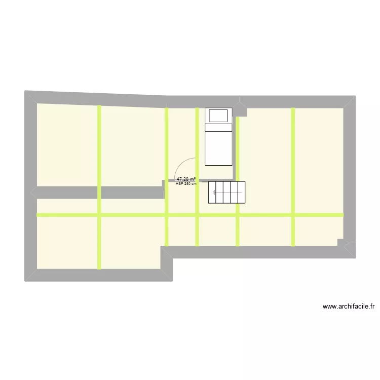 gatou  projet r&eacute;am&eacute;nagement combles . Plan de 