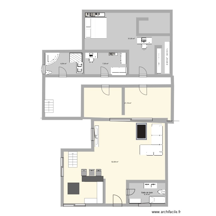 Maison. Plan de 0 pièce et 0 m2