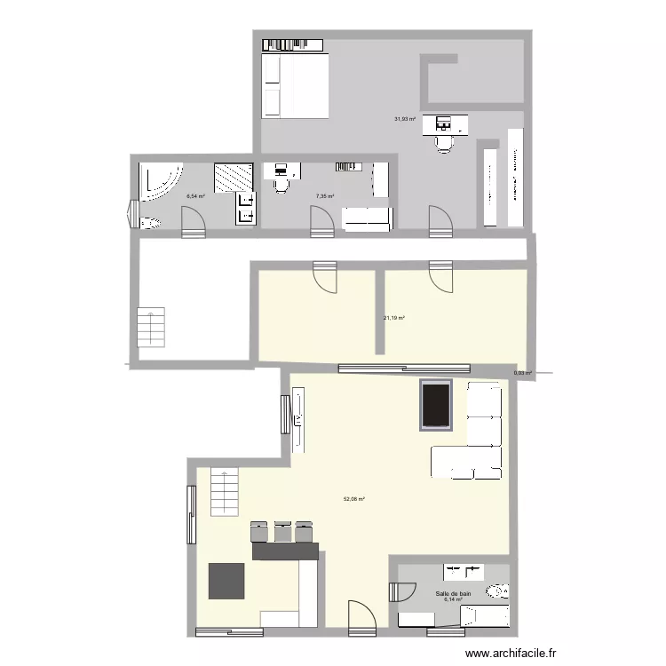 Maison. Plan de 
