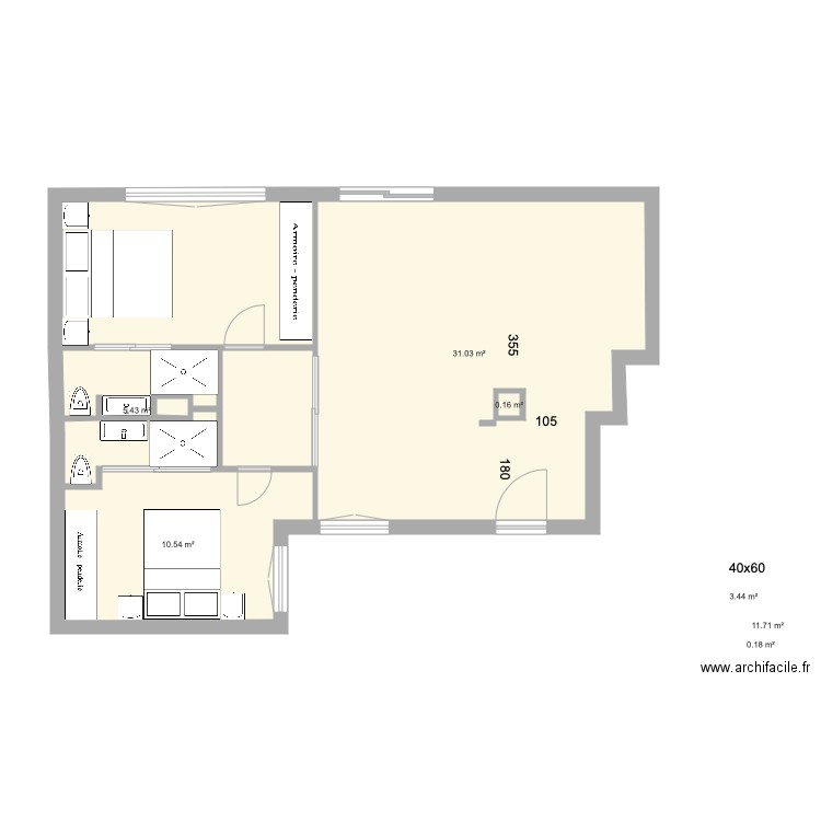 claudio Coello habitaciones y cocina 7. Plan de 0 pièce et 0 m2