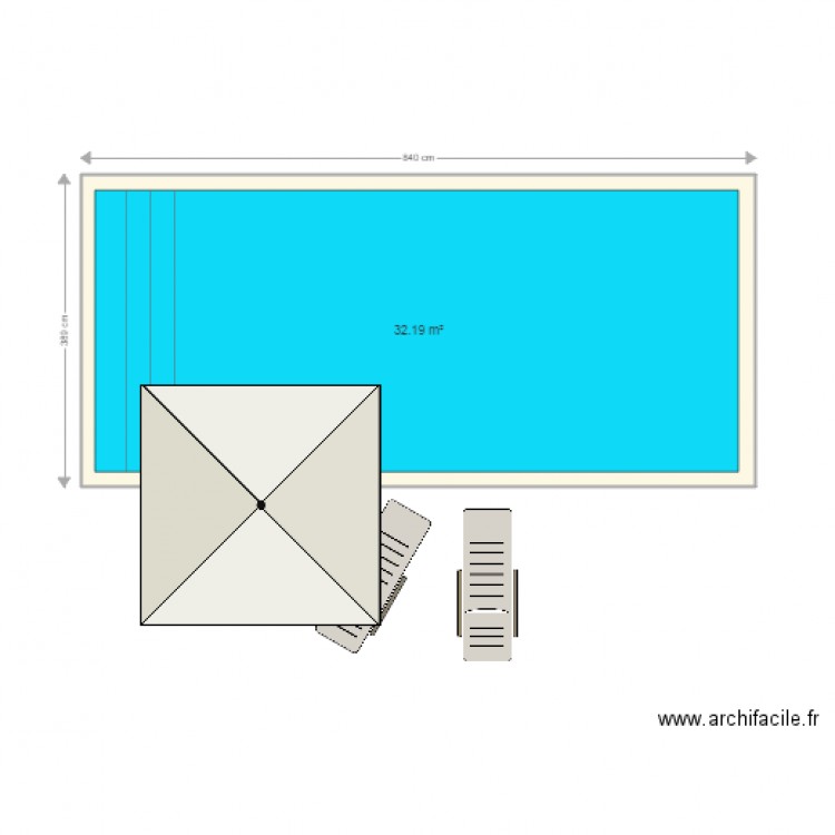 Gastes piscine. Plan de 0 pièce et 0 m2