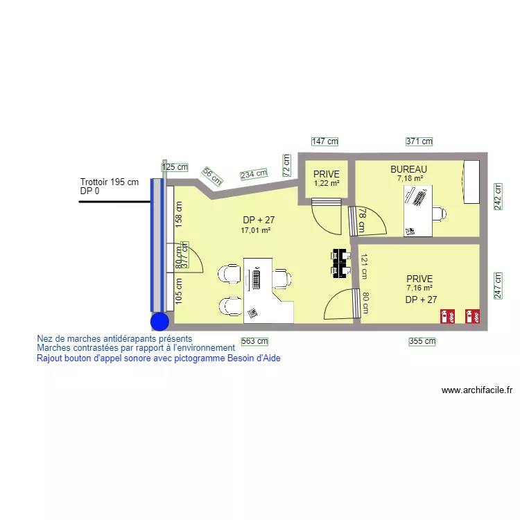 INITIO CONSEIL APRES TRAVAUX. Plan de 