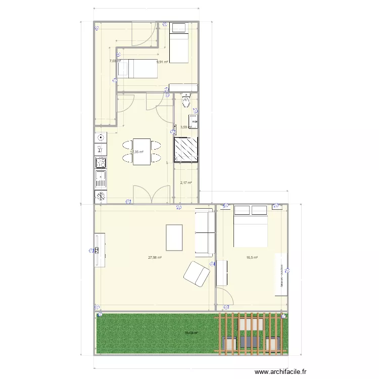 appart vert f3. Plan de appart vert f3. Plan de
