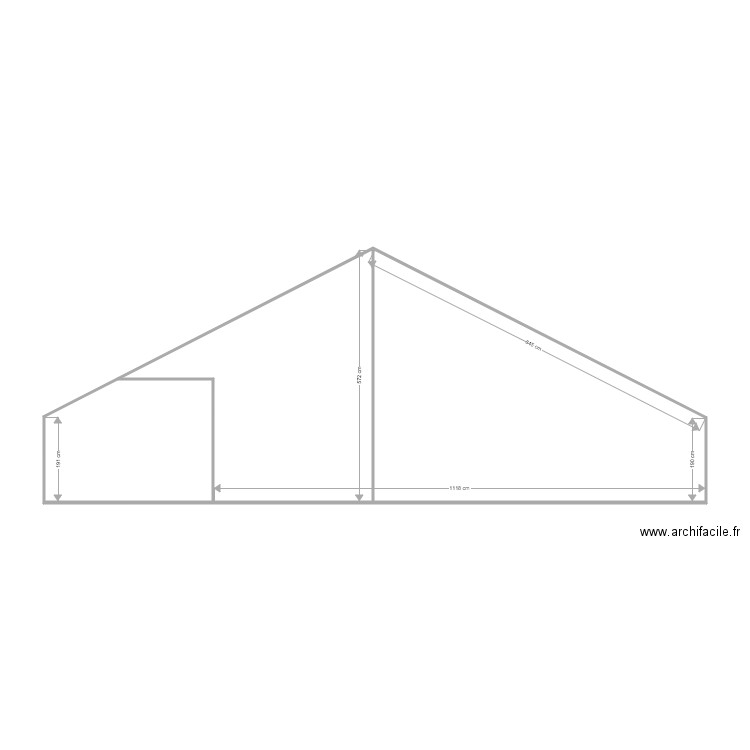 strych bok. Plan de 0 pièce et 0 m2