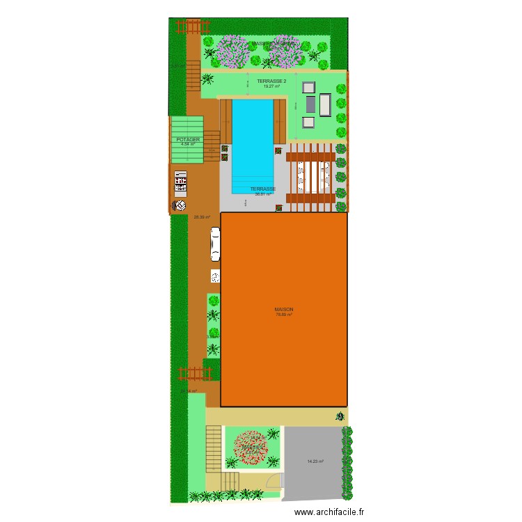 Plan exterieur Spas 17FX. Plan de 0 pièce et 0 m2