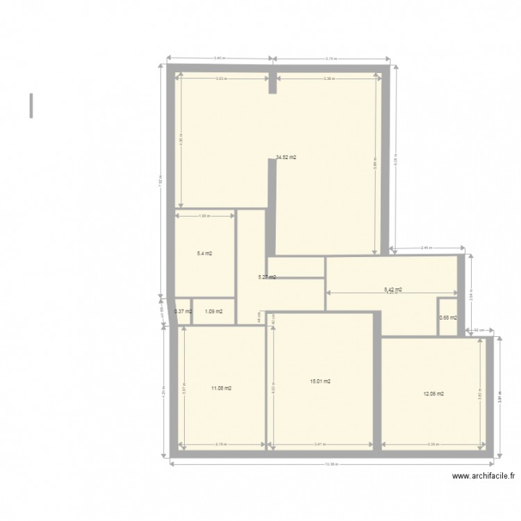 chague. Plan de 0 pièce et 0 m2