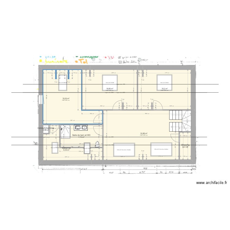 Rénovation Maison - Etat final. Plan de 0 pièce et 0 m2
