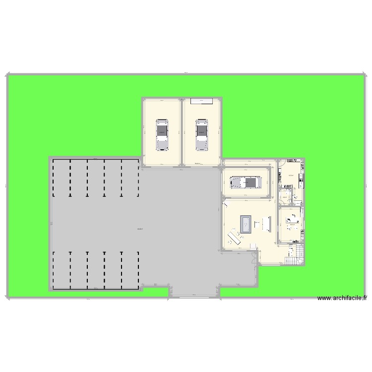 detailing loheac 245 m2. Plan de 17 pièces et 1557 m2