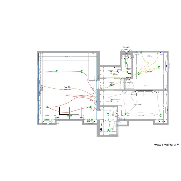 PARIS 11 K. Plan de 0 pièce et 0 m2