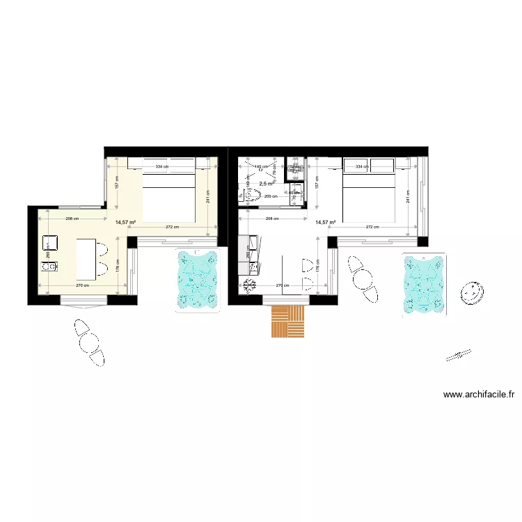 double studios 3 stars. Plan de 