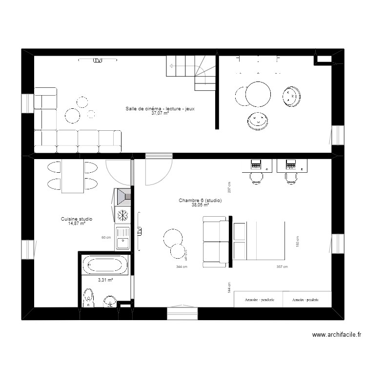 Peinture claude monet. Plan de 26 pièces et 276 m2