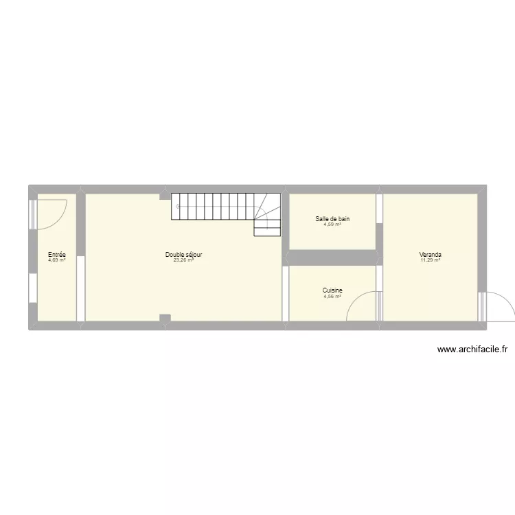 plan maison avant travaux. Plan de 