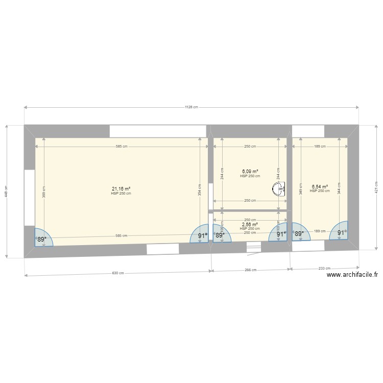 PLAN MESURE REELLE. Plan de 0 pièce et 0 m2