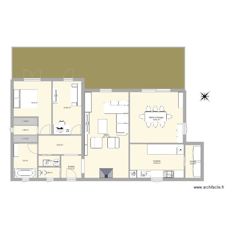 Maison détail. Plan de 0 pièce et 0 m2