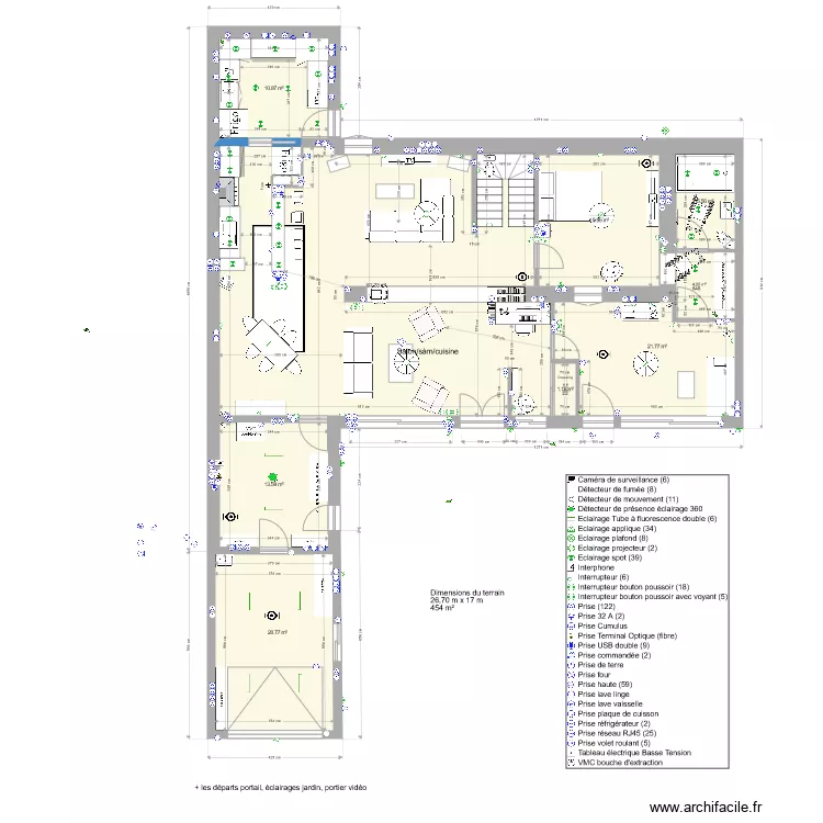 Talon plan 7 avril avec enceintes. Plan de Talon plan 7 avril avec enceintes. Plan de