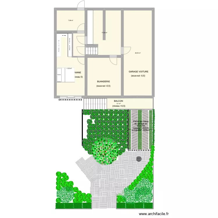 sous-sol. Plan de sous-sol. Plan de