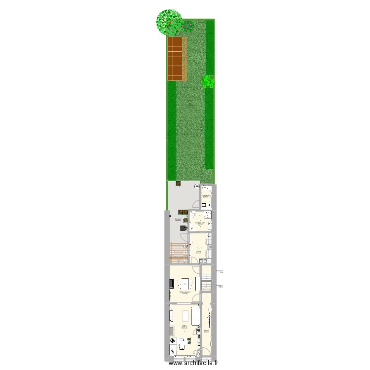 R. des Moulins (Rez-de-Chaussée). Plan de 0 pièce et 0 m2