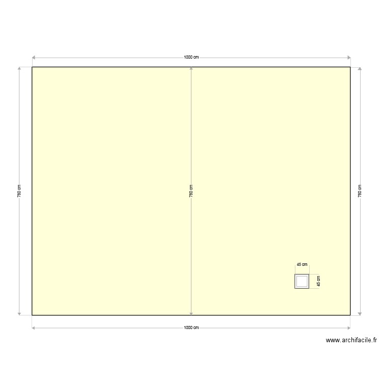 facade arrière. Plan de 0 pièce et 0 m2