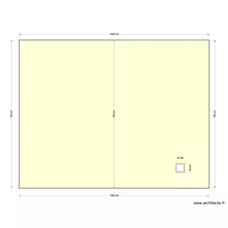 facade arrière. Plan de facade arrière. Plan de