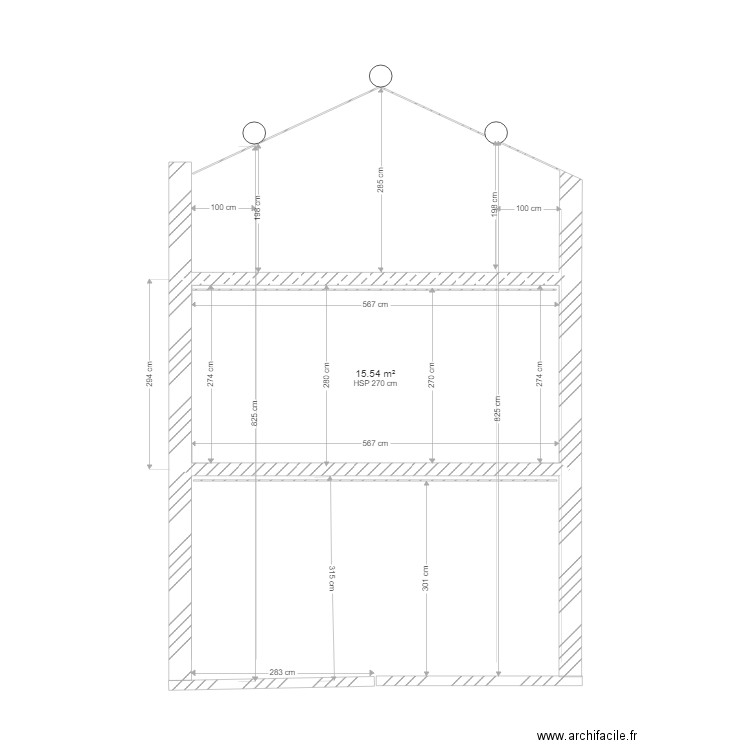 plan coupe plancher 20. Plan de 0 pièce et 0 m2