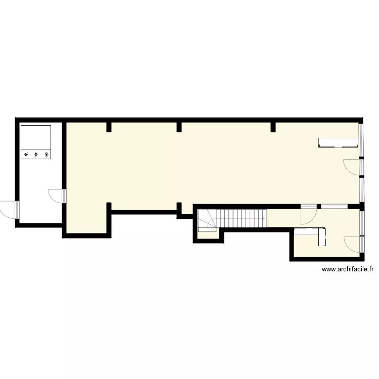 SARL DADA COURNEUVE REZ DE CHAUSS&Eacute;E . Plan de 