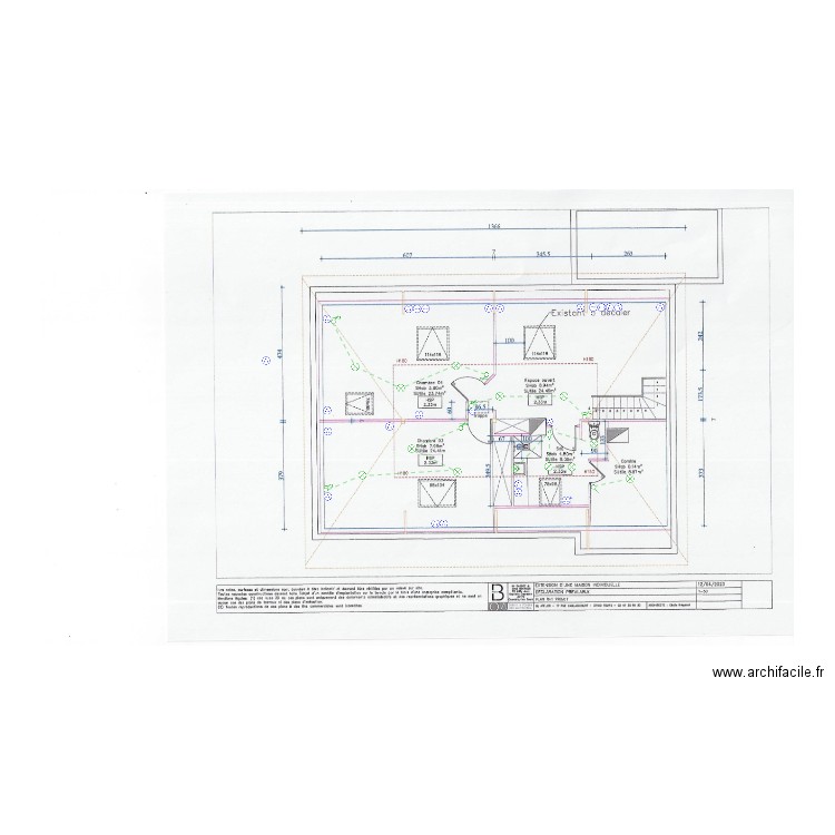 Gasnot 1er étage . Plan de 0 pièce et 0 m2
