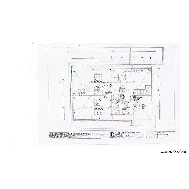 Gasnot 1er &eacute;tage . Plan de 