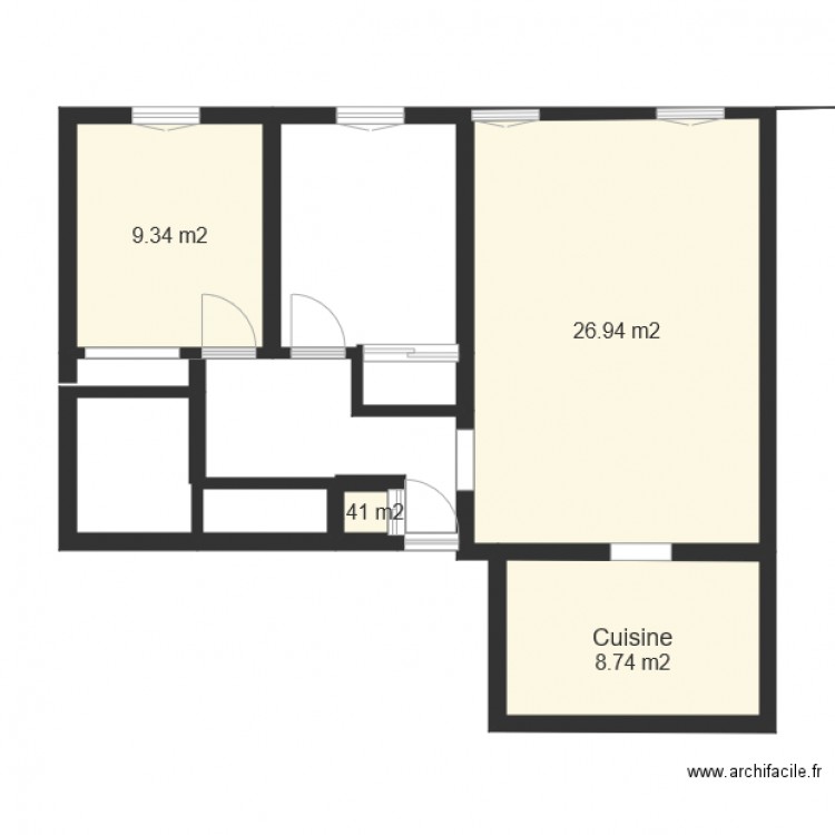 Plan Perrier. Plan de 0 pièce et 0 m2