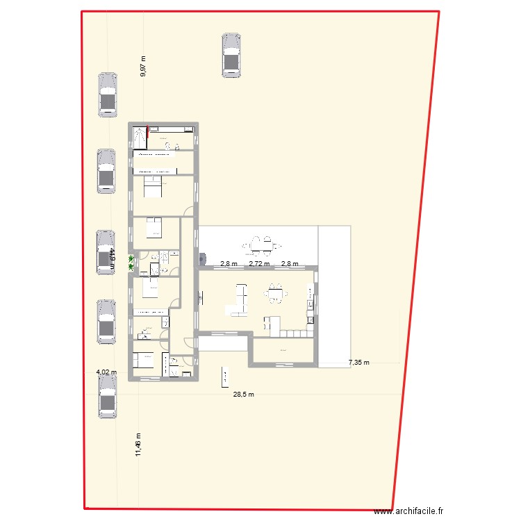 planta  cernache 4. Plan de 11 pièces et 1467 m2