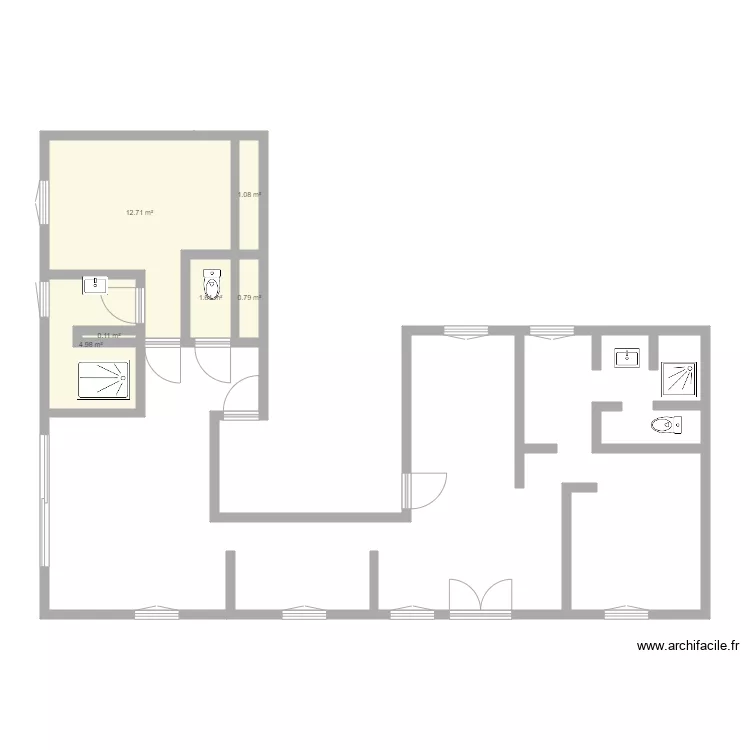 appartement rouen. Plan de 