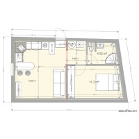 Projet Larrat amélioration d'un appartement 37 m² 