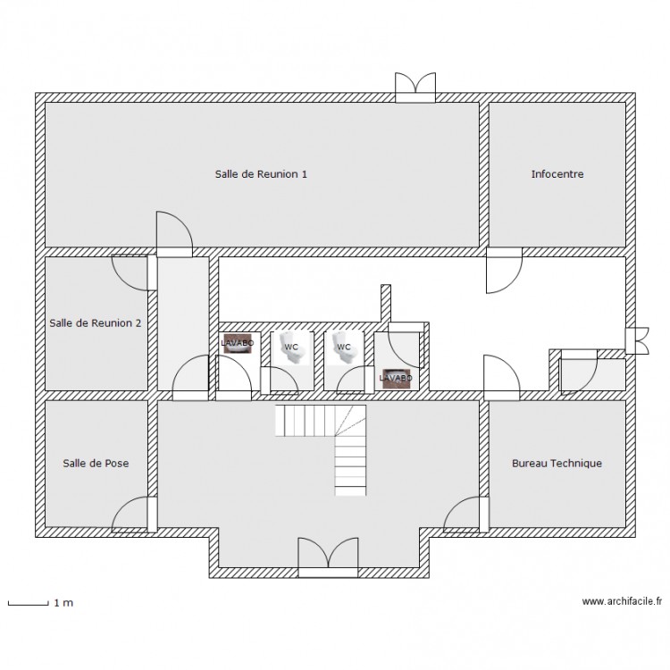 ESUS RDC evac. Plan de 0 pièce et 0 m2