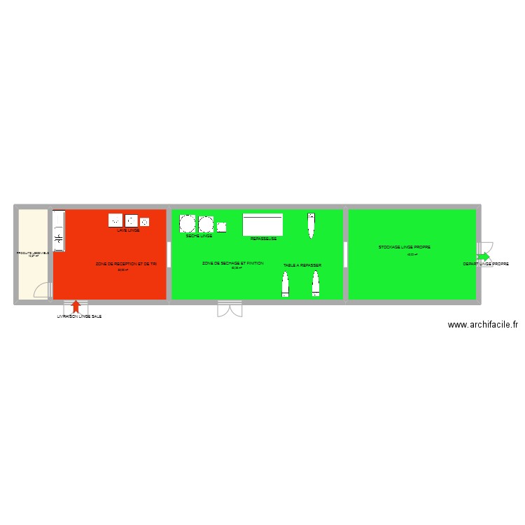 ASSOCIATION LUDO SERVICES . Plan de 4 pièces et 156 m2