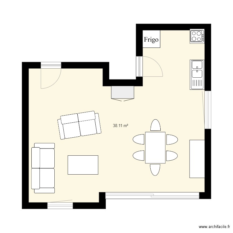 Appart Leodef. Plan de 0 pièce et 0 m2