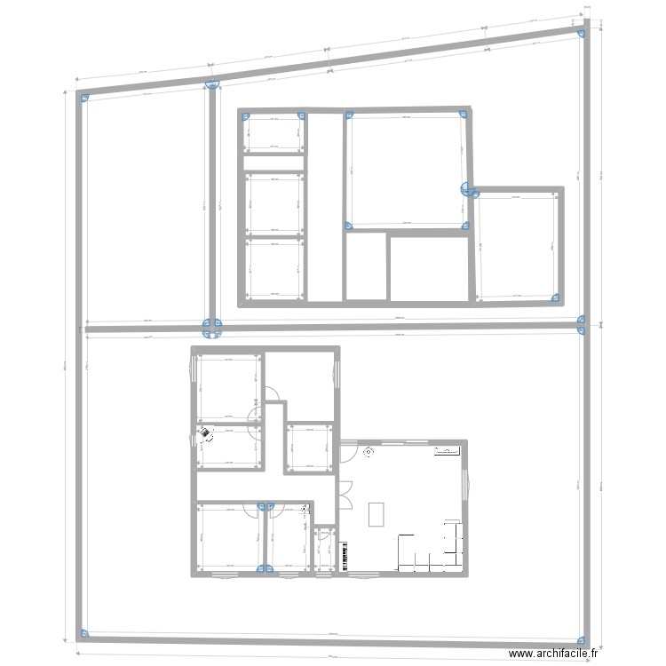 maisons irigny . Plan de 12 pièces et 887 m2