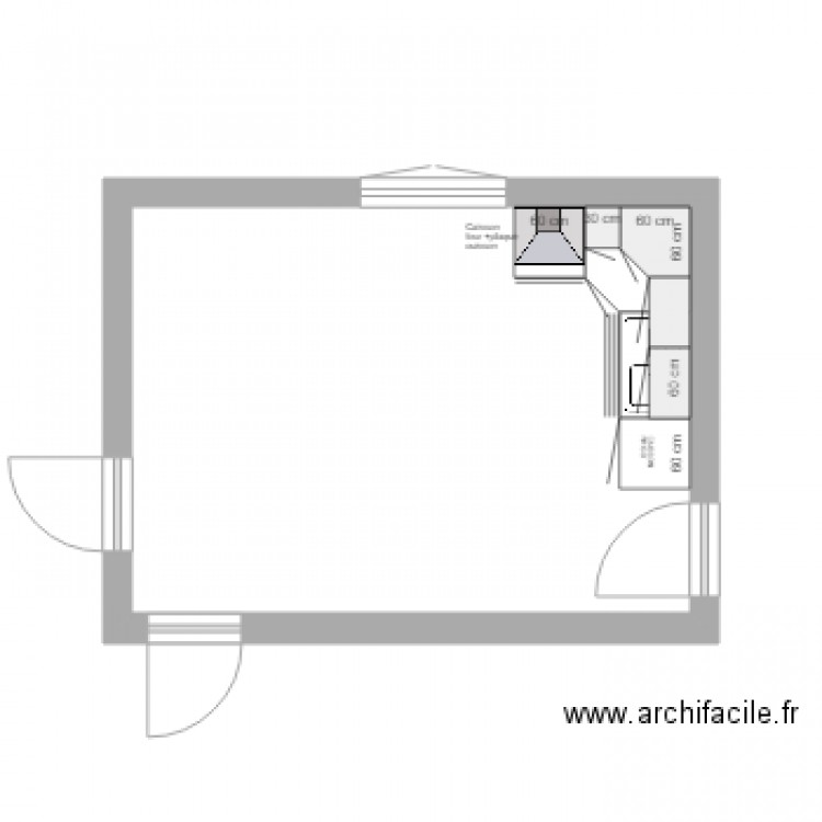 cuisine BLR1. Plan de 0 pièce et 0 m2