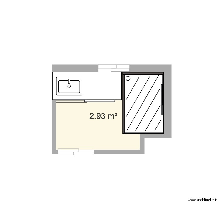 SALLE D EAU. Plan de 0 pièce et 0 m2