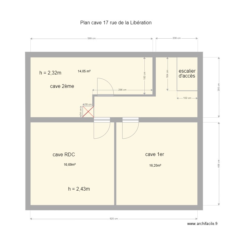 Cave Libération. Plan de 0 pièce et 0 m2