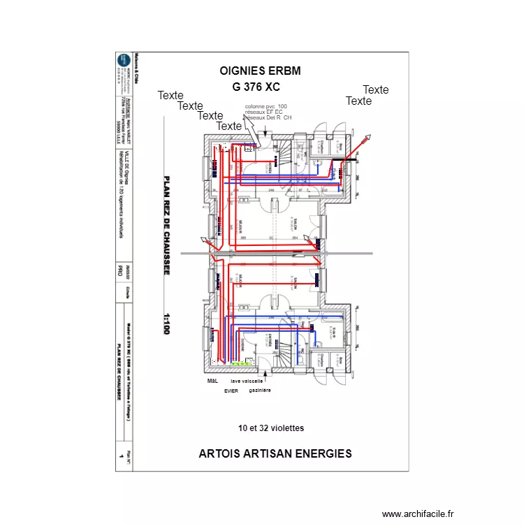 ERBM G 376 XC tr1. Plan de 
