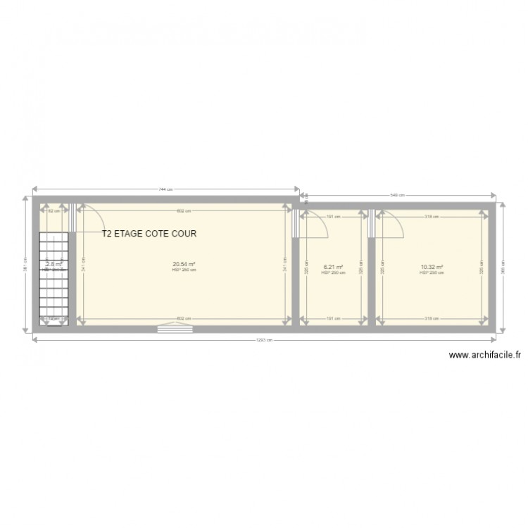 T2 ETAGE AIRE . Plan de 0 pièce et 0 m2