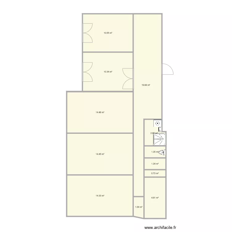 Villeneuve Apr&egrave;s. Plan de 