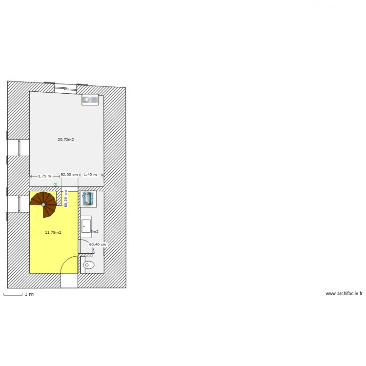 archifacilehccm. Plan de 0 pièce et 0 m2