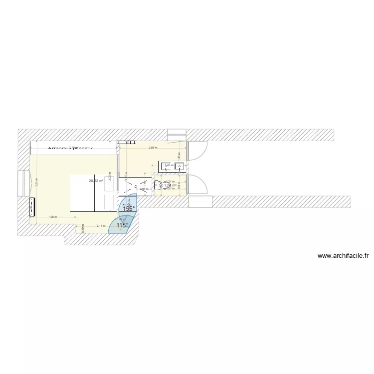 Plan Chambre Valady 2. Plan de 