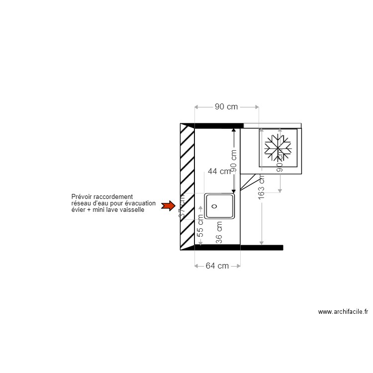 CUISINE MAJ PROJET GONON. Plan de 0 pièce et 0 m2