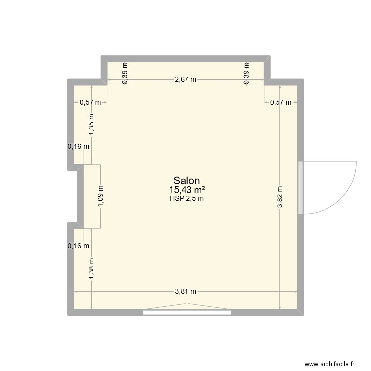 Salon. Plan de 0 pièce et 0 m2
