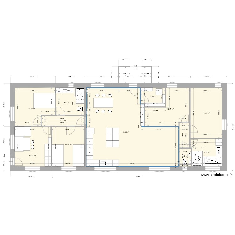 maison plein pied 42. Plan de 0 pièce et 0 m2